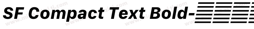 SF Compact Text Bold字体转换